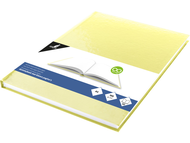 Dummyboek Kangaro A4 blanco hard cover 80 blad 100grs geel