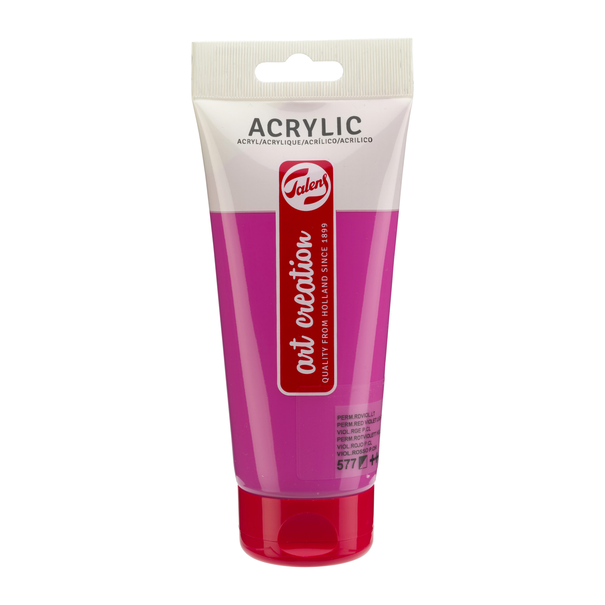 Talens Art Creation Acrylverf Tube 200 ml Permanentroodviolet Licht 577