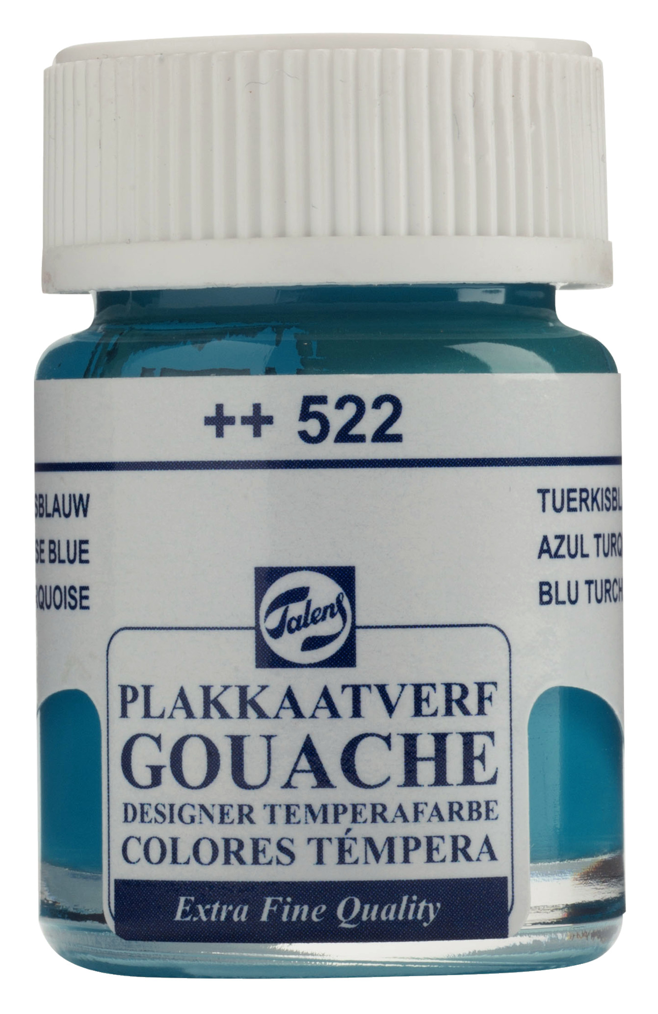 Talens Gouache Extra Fine Quality Fles 16 ml Turkooisblauw 522
