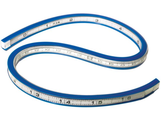 Flexibel liniaal Westcott 40cm inch en cm verdeling