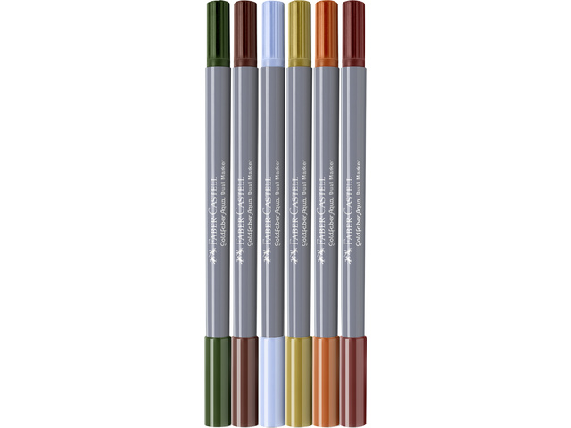 Duo aquarelmarker FC Goldfaber etui 6st. Tuscany