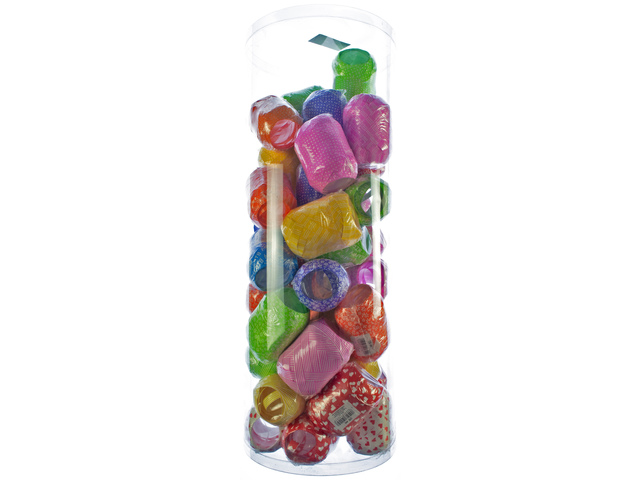 Lint Kangaro 40 bolletjes 10mm x 20m assorti print  ¤ 1,