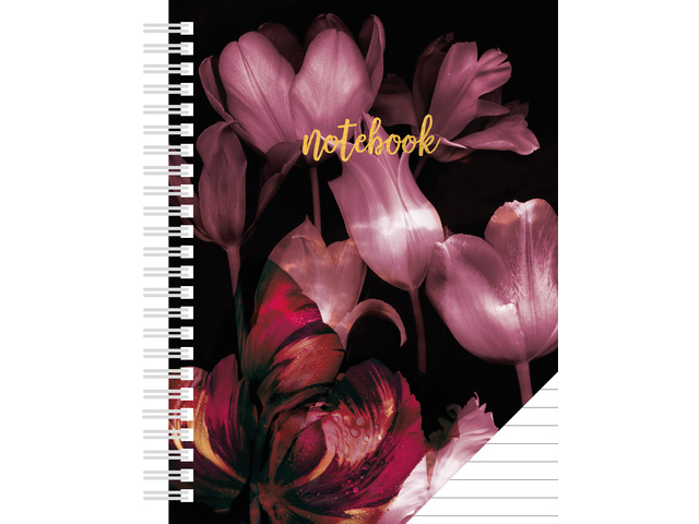 Spiraalboek A5 Classy Black lijn 160 blz 60 gr papier