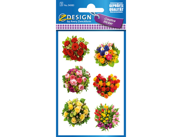 Papieretiket Z-design Creative pakje a 2 vel boeketten - AV-54383
