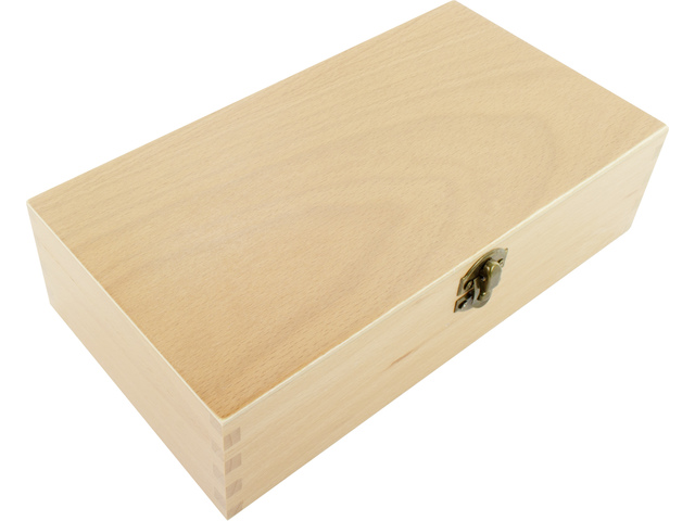 Tekendoos Kangaro 3-vaks gelakt,formaat 25x14x6,5cm