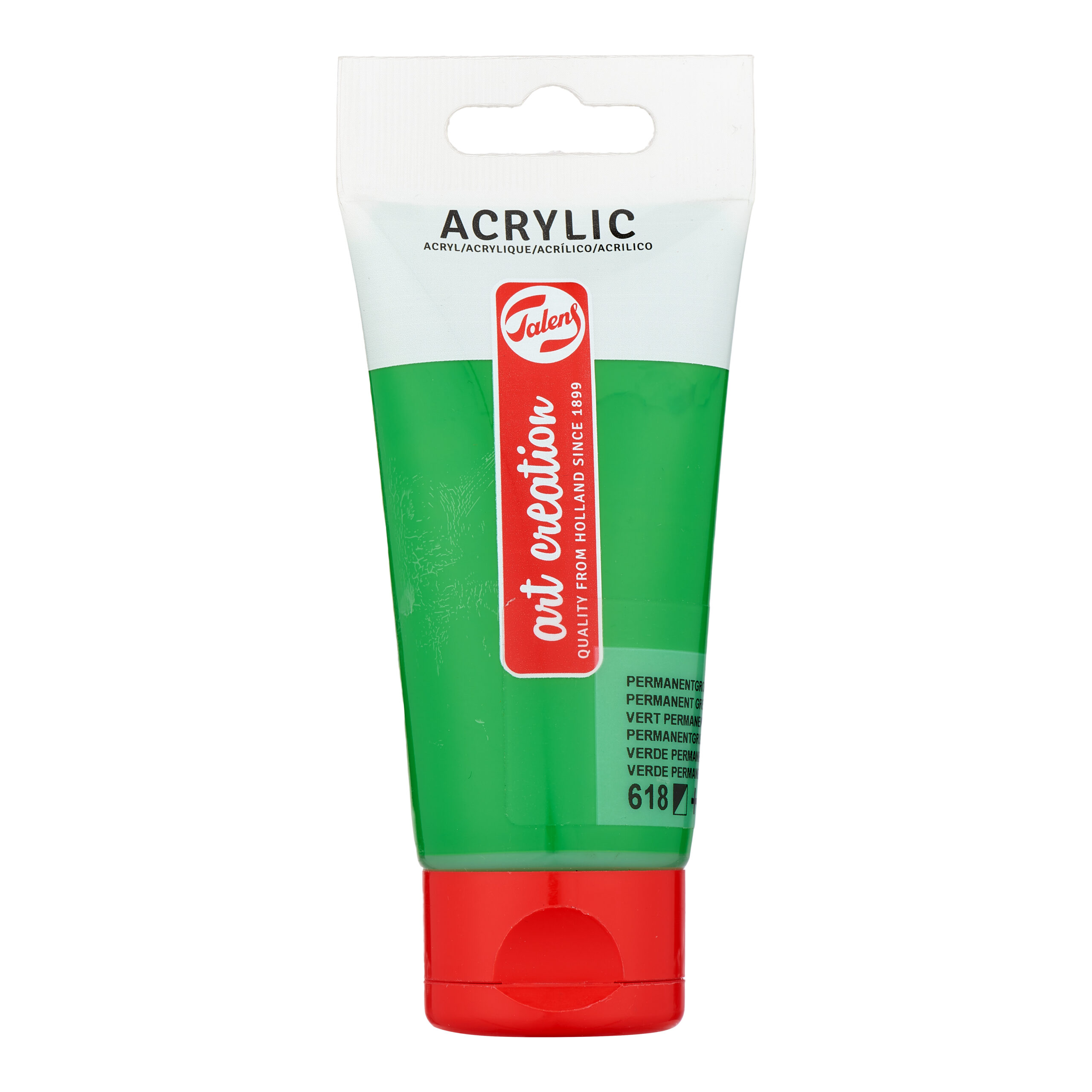 Talens Art Creation Acrylverf Tube 75 ml Permanentgroen Licht 618