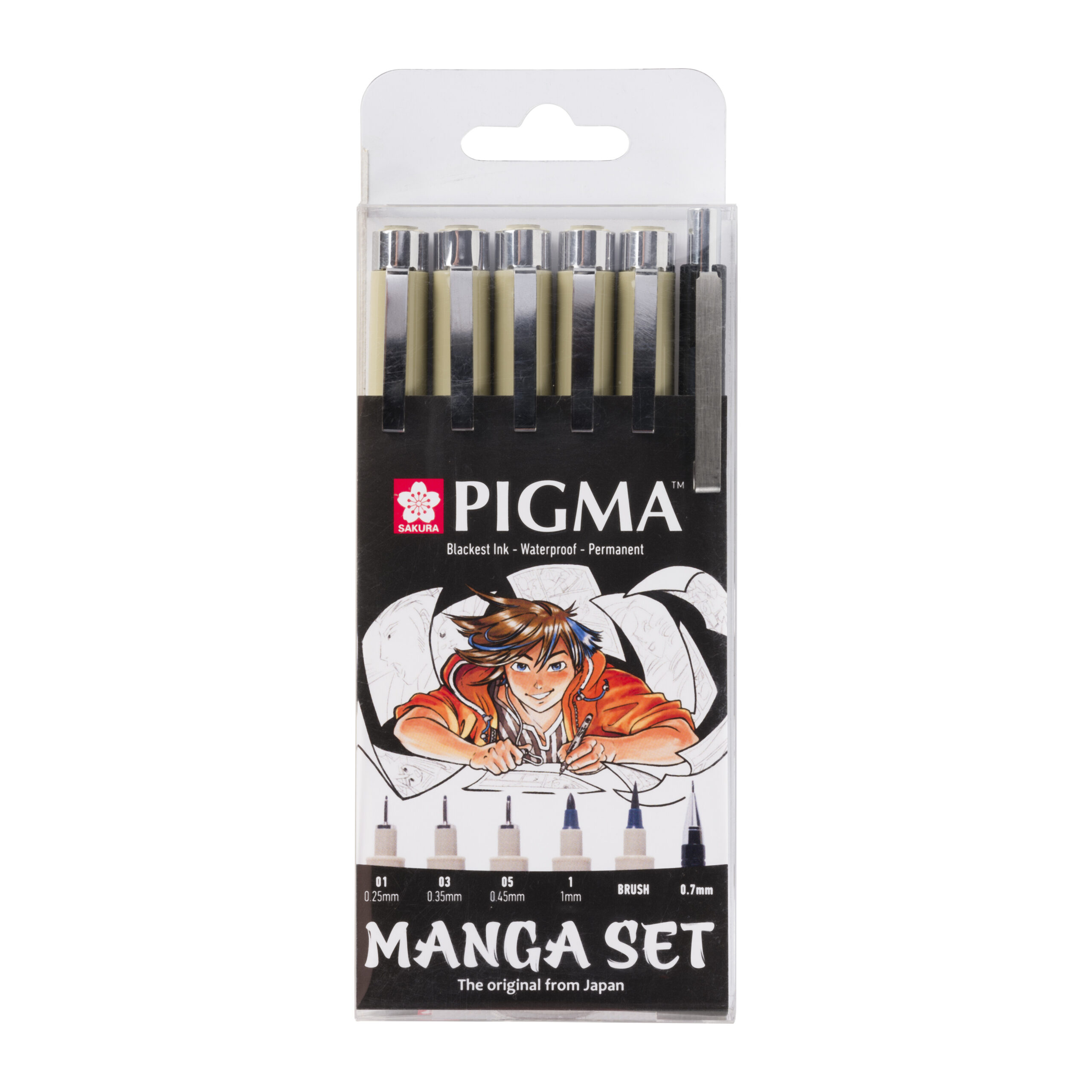 Sakura Unieke Manga-collectie van 6 Pigma Micron