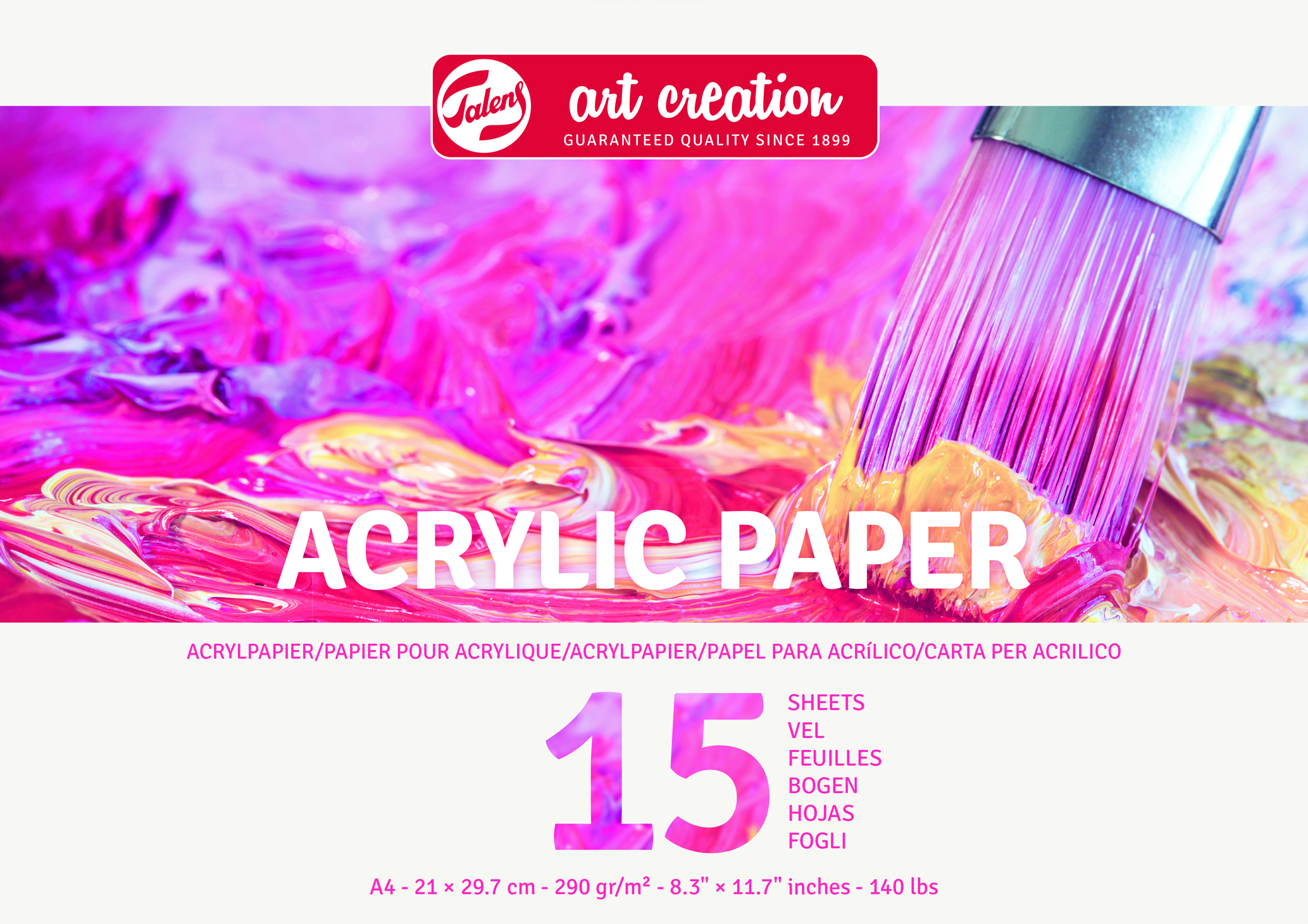 Talens Art Creation Acrylpapier A4 290 g 15 Vellen