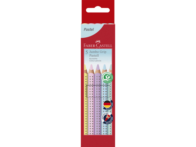 Kleurpotlood FC Jumbo Grip pastel etui 5 stuks