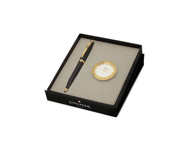 Balpen Giftset SHEAFFER 100 G9322 Glossy black gold tone