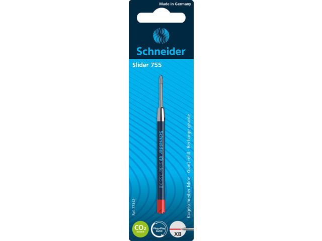 Vulling Schneider Slider XB Jumbo, rood, op blister