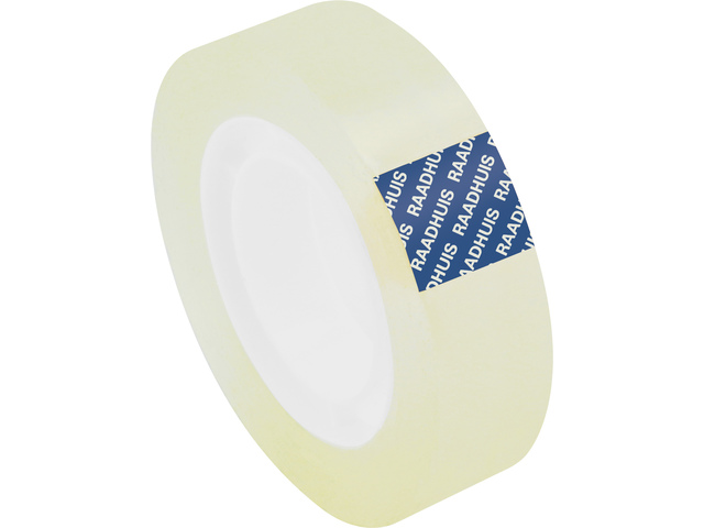 Plakband Raadhuis transparant 15mmx33m tbv B1 afrolapparaat