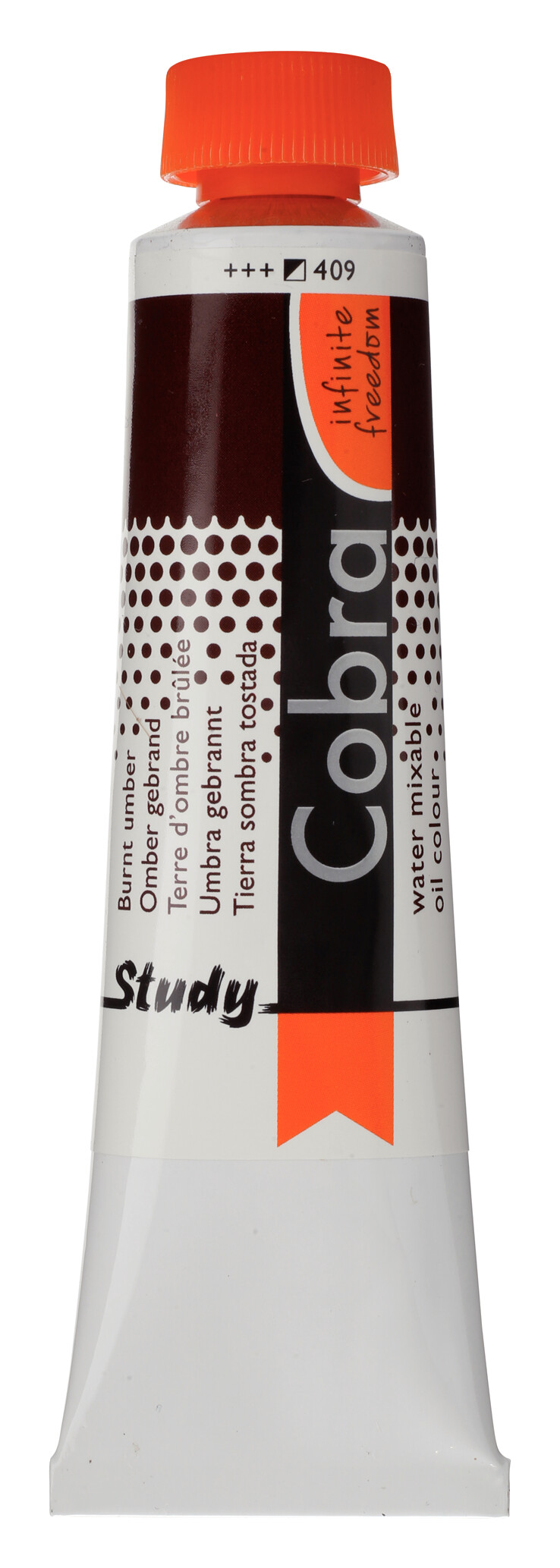 Cobra Study Water Vermengbare Olieverf Tube 40 ml Omber Gebrand 409