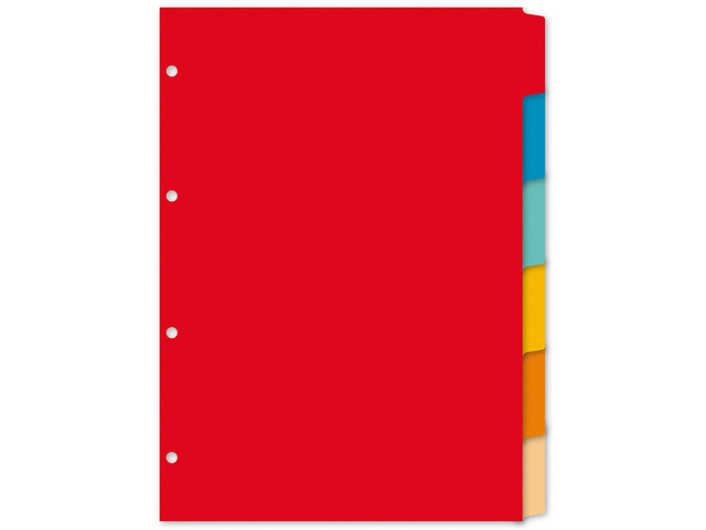 Tabblad Kangaro A4 blanco gerecycled manilla karton 180g - PE406