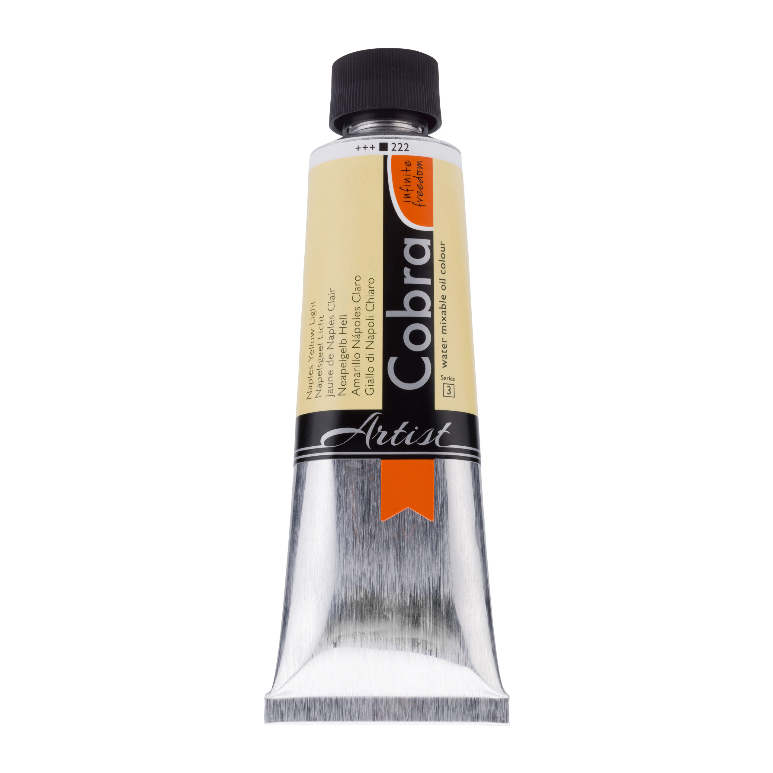 Cobra Artist Water Vermengbare Olieverf Tube 150 ml Napelsgeel Licht 222