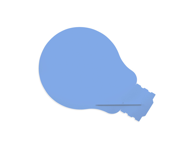 Whiteboard Rocada Skinshape Idea 75x115cm blauw gelakt