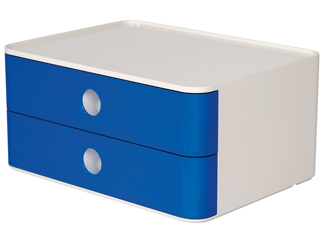 Smart-box Han Allison met 2 lades, royal blauw