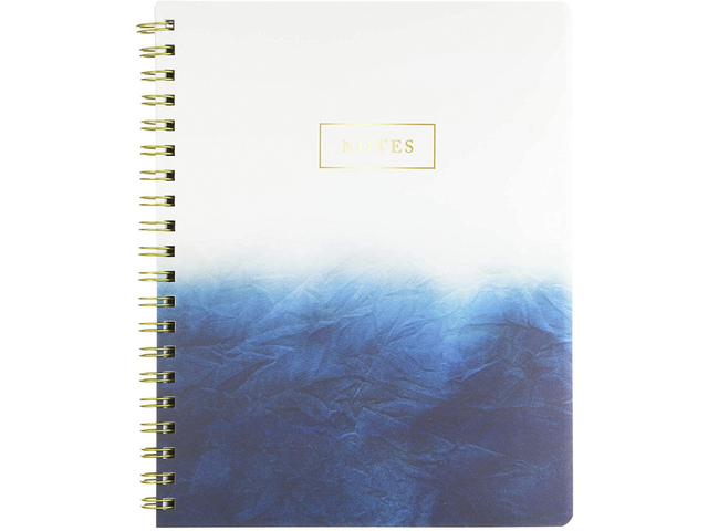 Notitieboek Eccolo spiraal Poly dip Dye lijn ca.20x25cm