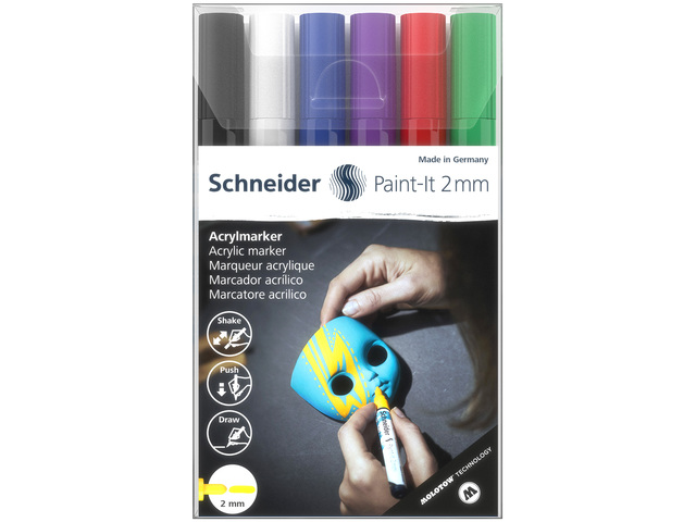 Acryl Marker Schneider Paint-it 310 2mm etui 6st. - S-120195