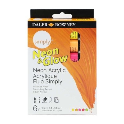 Daler Rowney Acryl tube set NEON 6 stuk