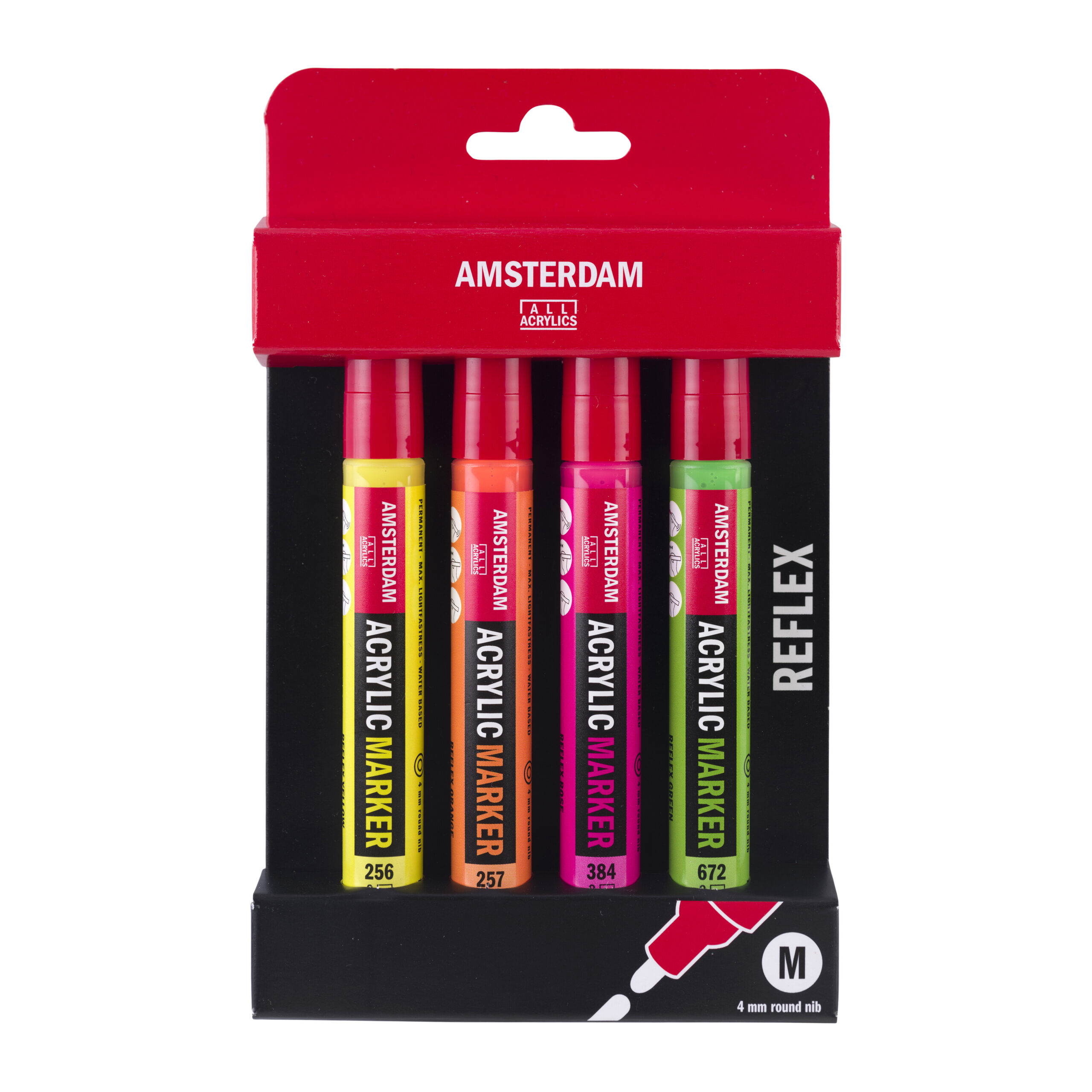 Amsterdam Marker Reflex Set 4 X 4mm