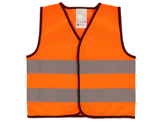 Veiligheidsvest First Aid Only kind oranje. Maat S