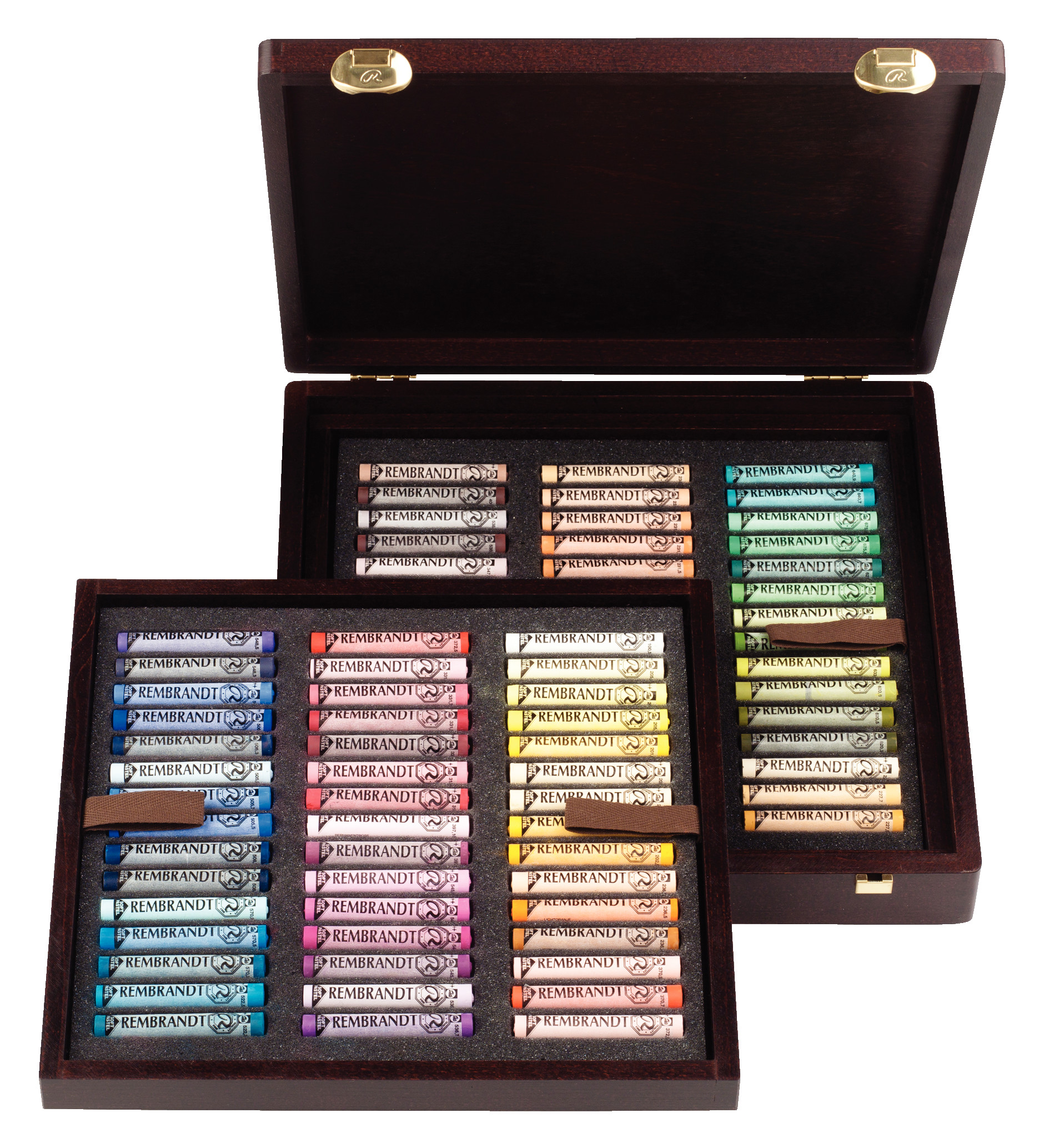 Rembrandt Soft pastel houten kist set Portretselectie Professional | 90 hele pastels