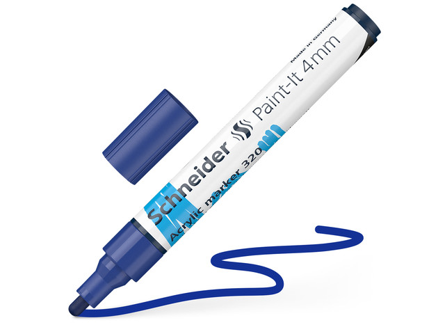 Acryl Marker Schneider Paint-it 320 4mm blauw