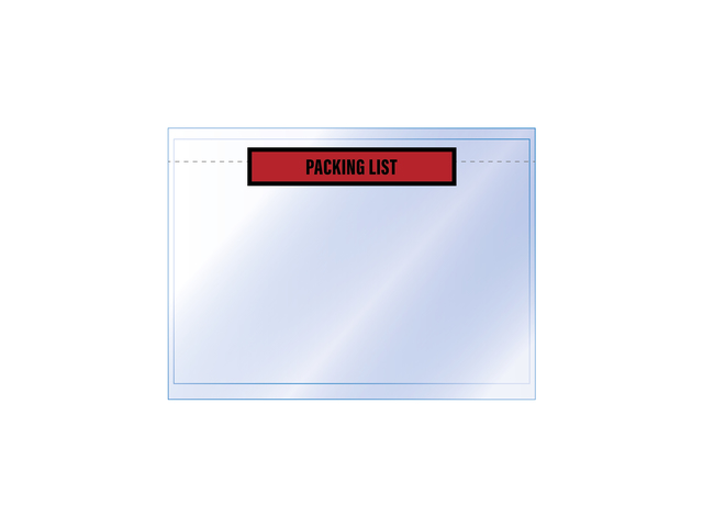 Paklijstenv. Raadhuis 165x122 A6 50 micron packinglist 1000s