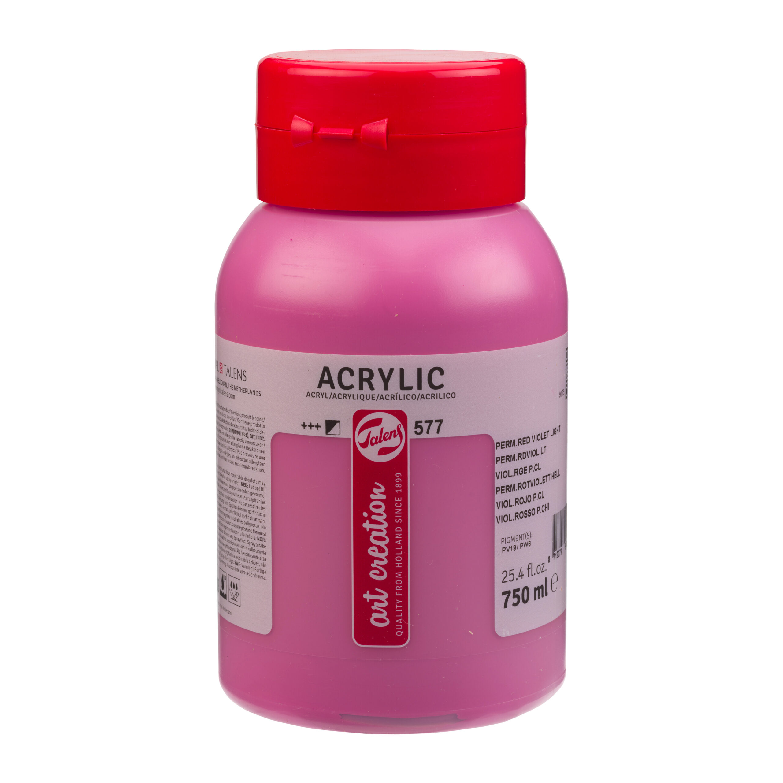 Talens Art Creation Acrylverf Pot 750 ml Permanentroodviolet Licht 577