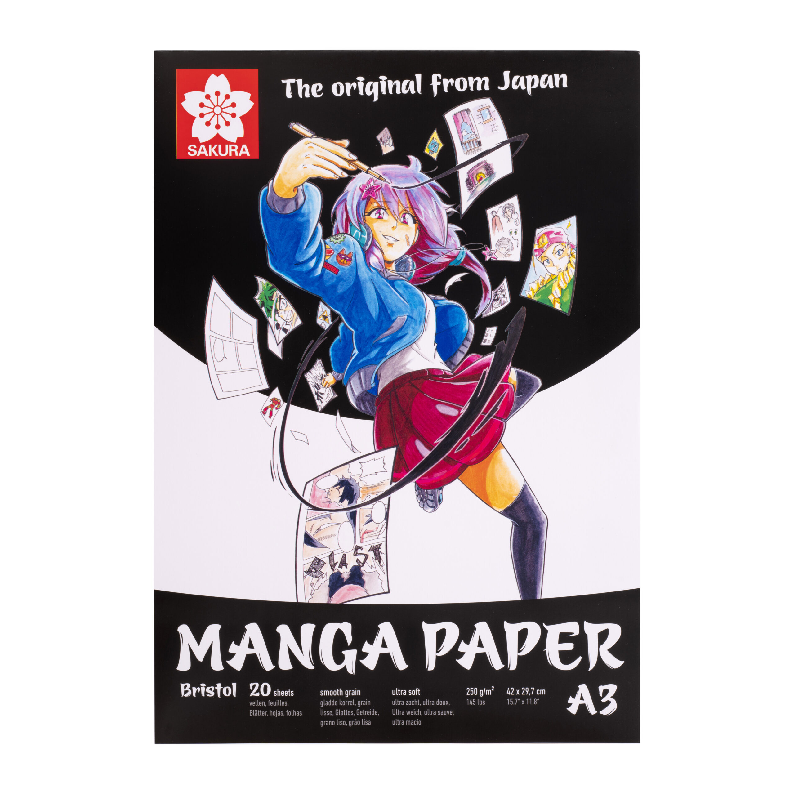 Sakura Manga papier A3, 250g, 20 vellen
