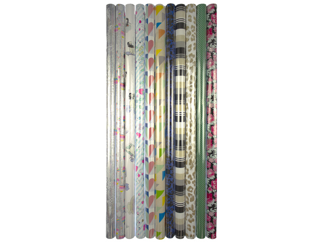 Cadeaupapier Kangaro luxe ass. 70x100cm, 2 vel per rol, FSC