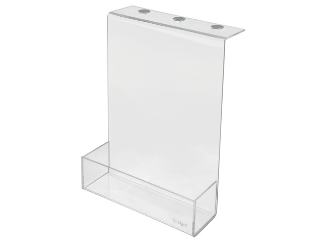 Opbergbox Sigel akoestiek acryl, transparant