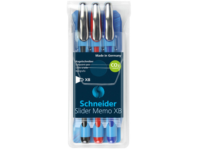 Balpen Schneider Memo XB assorti 1,4mm kogelbreedte, et