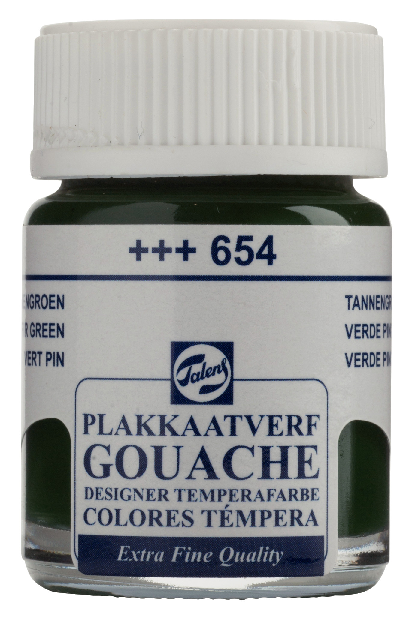 Talens Gouache Extra Fine Quality Fles 16 ml Dennengroen 654
