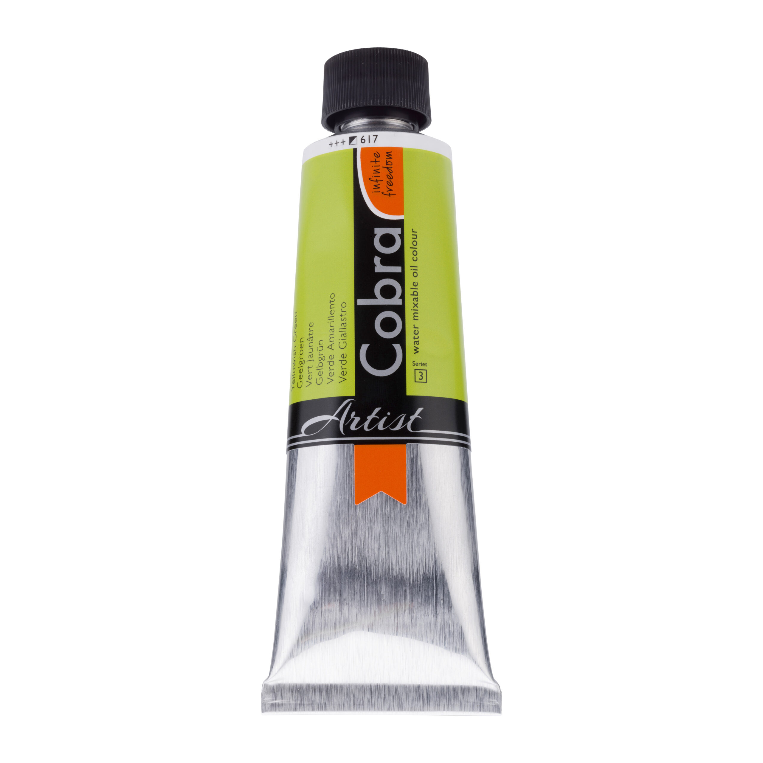 Cobra Artist Water Vermengbare Olieverf Tube 150 ml Geelgroen 617