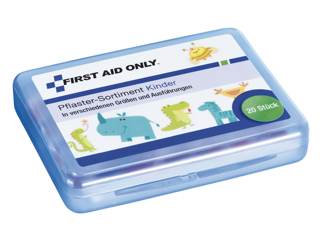 Pleisters First Aid Only kind ass. 20 strips incl. schaar.