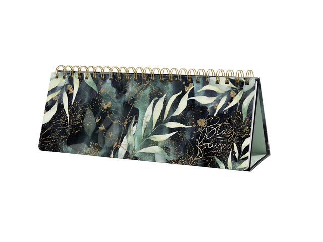 Weekplanner Beauty A4 liggen (EN) Glamorous Leaves ongedat
