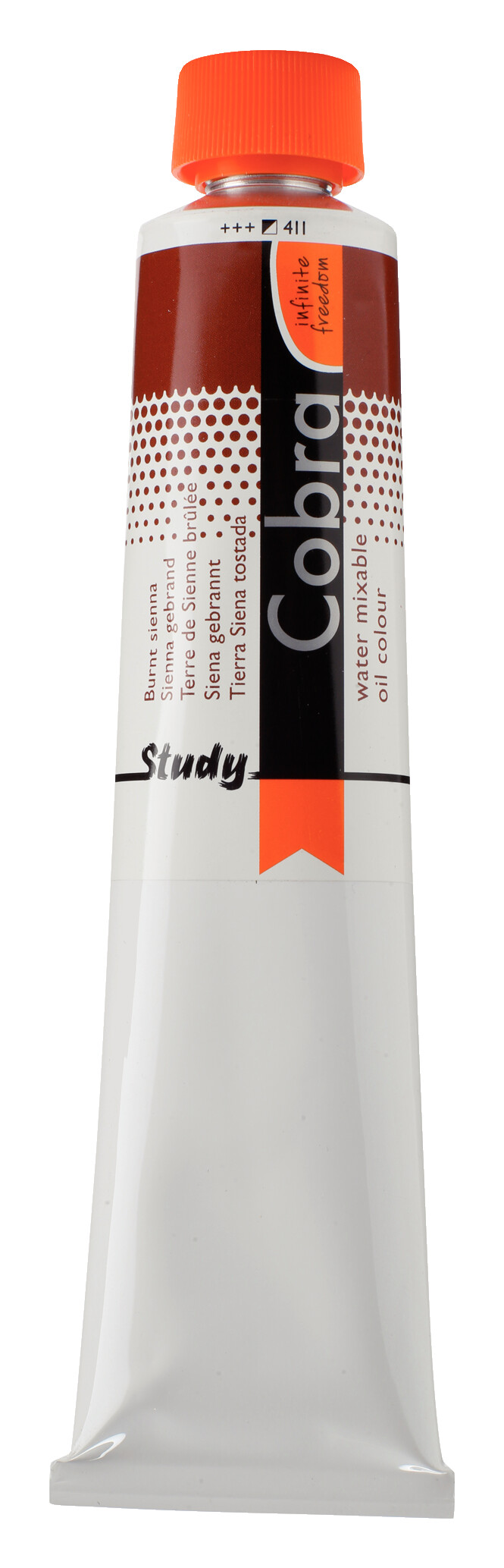 Cobra Study Water Vermengbare Olieverf Tube 200 ml Sienna Gebrand 411