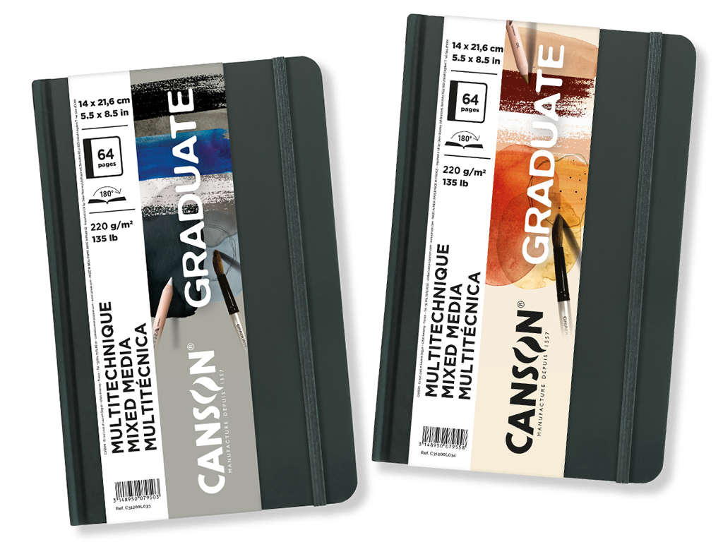 Canson Graduate Mixed Media (14 x 21,6 cm) 220 g/m² – 64 pagina’s