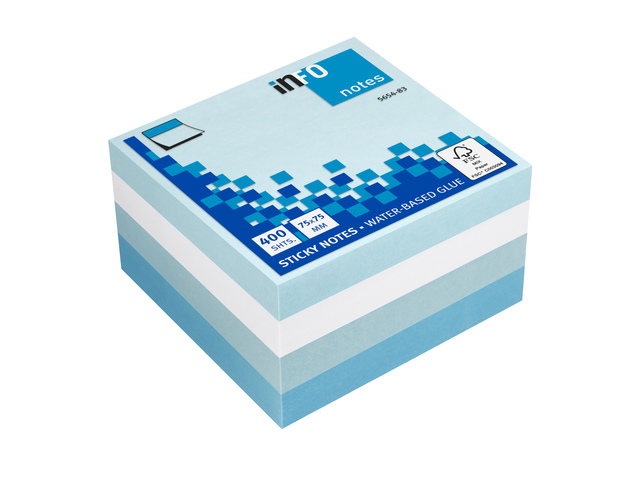 Info notes 75x75mm Iceland blok a 400 vel