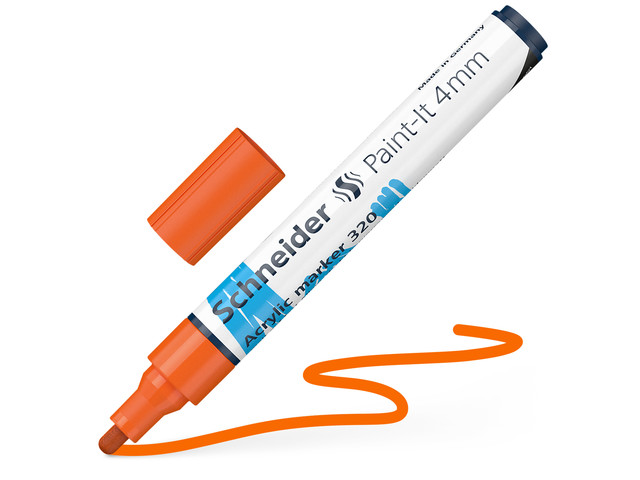 Acryl Marker Schneider Paint-it 320 4mm oranje
