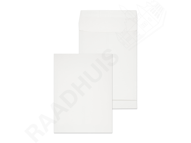 Monsterzak Raadhuis 229x324x3 C4 wit 170gr 10st. met plakstr