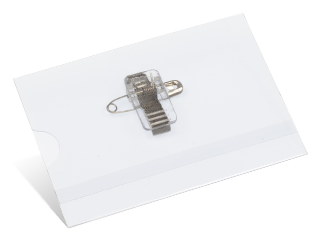 Naambadge Kangaro 60x90mm PVC doos a 24 stuks met clip,