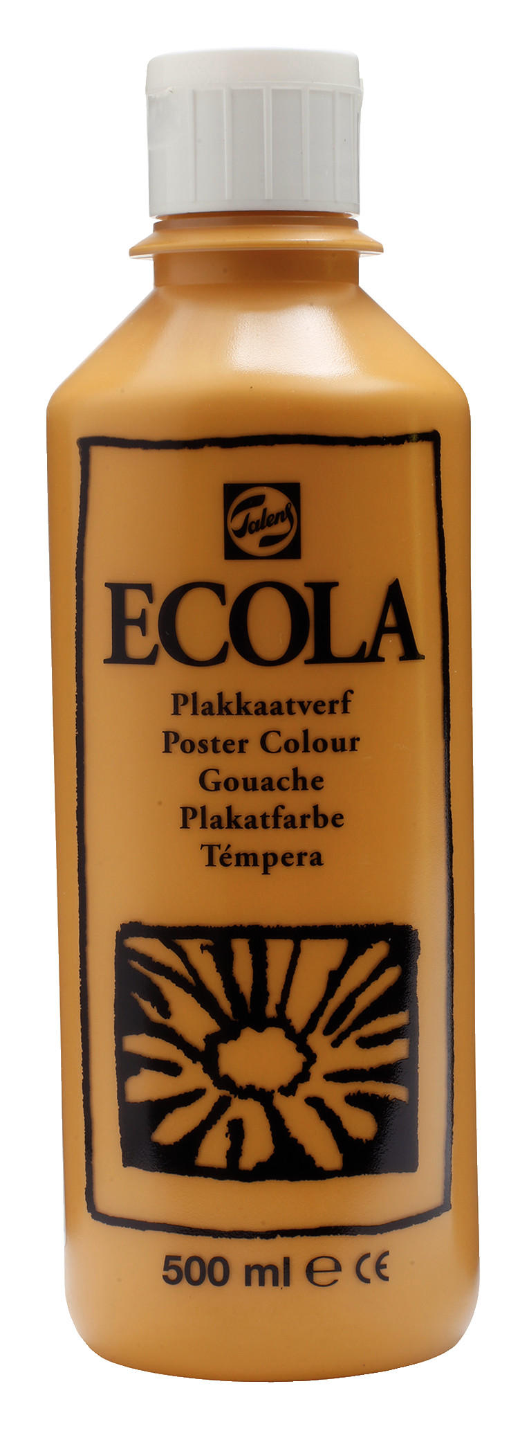 Ecola Plakkaatverf Fles 500 ml Gele Oker 227