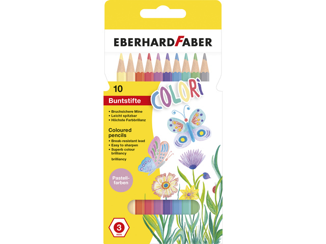 Kleurpotloden EFA pastel kleur assorti 10st.