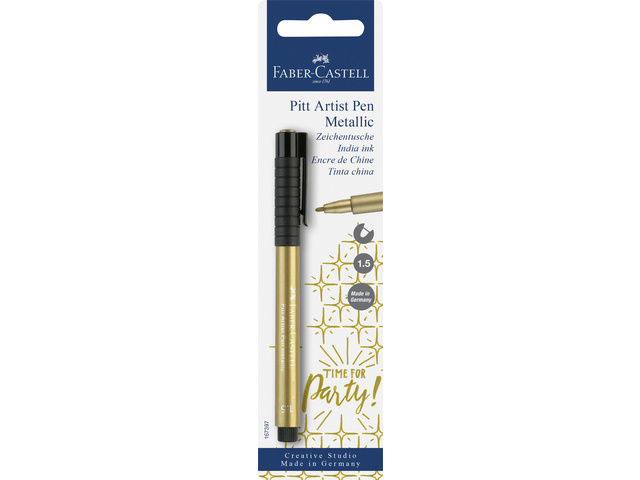 Tekenstift FC Pitt Artist Pen 250 goud op blister