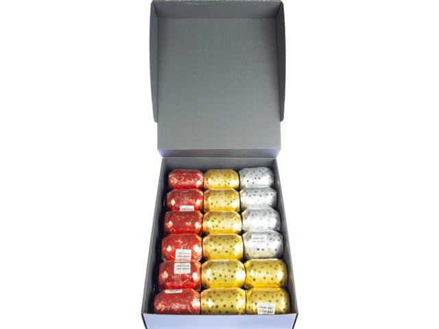Lint Kangaro 18 bolletjes kerst assorti glimmend ¤ 1,39