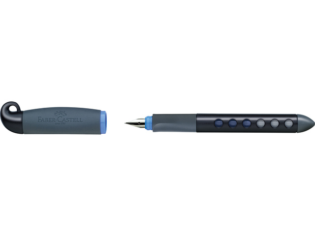 Schoolvulpen FC Scribolino LH zwart-blauw