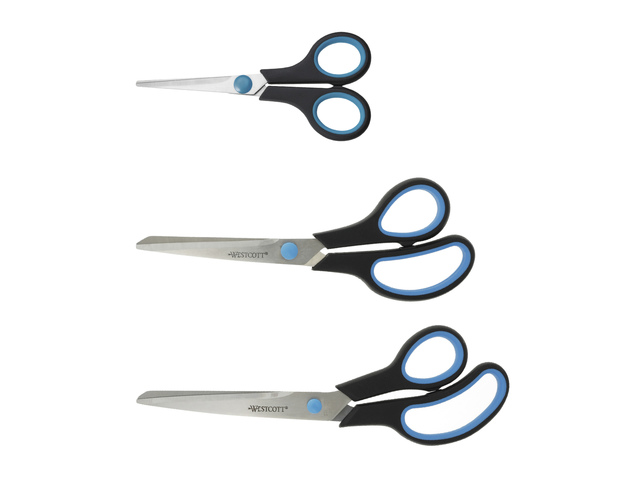 Scharenset Westcott Easy grip 3dlg 14/20/24,5cm zwart/